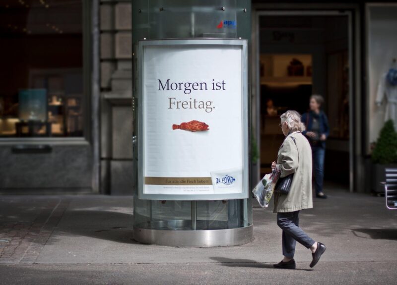 Hochspannung Werbeagentur Zürich Kampagne für das Fischrestaurant Le Poisson